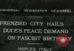 Standbild Premier Benito Mussolini Neapel Italien, 1931, aus Sekunde 1 historischem Filmmaterial Videoclip 65675022475