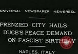 Standbild Premier Benito Mussolini Neapel Italien, 1931, aus Sekunde 3 historischem Filmmaterial Videoclip 65675022475