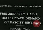 Standbild Premier Benito Mussolini Neapel Italien, 1931, aus Sekunde 4 historischem Filmmaterial Videoclip 65675022475