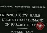 Standbild Premier Benito Mussolini Neapel Italien, 1931, aus Sekunde 5 historischem Filmmaterial Videoclip 65675022475