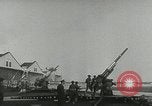 Image of U.S. soldiers fire antiaircraft gune during Air raid drill United States USA, 1941, second 33 stock footage video 65675022505