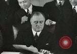 Standbild Präsident Franklin Delano Roosevelt Washington DC USA, 1935, aus Sekunde 16 historischem Filmmaterial Videoclip 65675022616