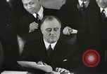 Standbild Präsident Franklin Delano Roosevelt Washington DC USA, 1935, aus Sekunde 17 historischem Filmmaterial Videoclip 65675022616