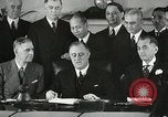 Standbild Präsident Franklin Delano Roosevelt Washington DC USA, 1935, aus Sekunde 35 historischem Filmmaterial Videoclip 65675022616