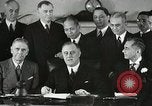 Standbild Präsident Franklin Delano Roosevelt Washington DC USA, 1935, aus Sekunde 52 historischem Filmmaterial Videoclip 65675022616