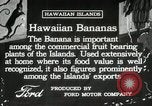 Image plantation de banane Hawaii USA, 1916, de la seconde 10 séquences d'archives historiques vidéo 65675022624