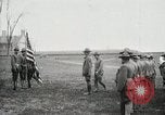 Image of US Army troops and band marching with flag during training United States USA, 1916, second 4 stock footage video 65675022632