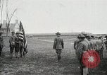 Image of US Army troops and band marching with flag during training United States USA, 1916, second 20 stock footage video 65675022632