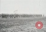 Image of US Army troops and band marching with flag during training United States USA, 1916, second 37 stock footage video 65675022632