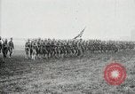 Image of US Army troops and band marching with flag during training United States USA, 1916, second 42 stock footage video 65675022632