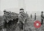 Image of US Army troops and band marching with flag during training United States USA, 1916, second 49 stock footage video 65675022632