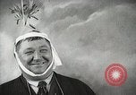 Image of Fat man playing tiny drum vintage humor United States USA, 1916, second 48 stock footage video 65675022634