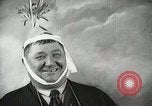 Image of Fat man playing tiny drum vintage humor United States USA, 1916, second 50 stock footage video 65675022634