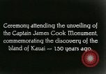 Immagine di Il capitano James Cook monumento Waimea Hawaii USA, 1928, secondo 47 filmato di repertorio 65675022671