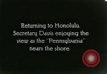 Image of Secretary Davis Hawaii USA, 1928, second 62 stock footage video 65675022678