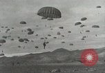 Image of Massive air drop by 187th Airborne Regimental Combat Team Korea, 1951, second 29 stock footage video 65675022693