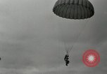 Image of 187th Regimental Combat Team parachutes onto field  Korea, 1951, second 44 stock footage video 65675022702
