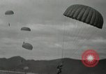 Image of 187th Regimental Combat Team parachutes onto field  Korea, 1951, second 46 stock footage video 65675022702
