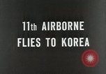 Image of 187th Regiment of 11th Airborne Division South Korea, 1950, second 7 stock footage video 65675022717