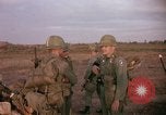 Image of 173rd Airborne Brigade troops Vietnam Bien Hoa Air Base, 1965, second 28 stock footage video 65675022738