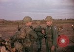 Image of 173rd Airborne Brigade troops Vietnam Bien Hoa Air Base, 1965, second 29 stock footage video 65675022738