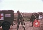 Image of 173rd Airborne Brigade troops Vietnam Bien Hoa Air Base, 1965, second 38 stock footage video 65675022739