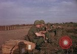 Image of American Army 173rd Airborne Brigade troops in Vietnam Vietnam Bien Hoa Air Base, 1965, second 8 stock footage video 65675022740