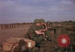 Image of American Army 173rd Airborne Brigade troops in Vietnam Vietnam Bien Hoa Air Base, 1965, second 9 stock footage video 65675022740