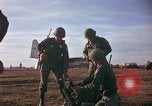 Image of American Army 173rd Airborne Brigade troops in Vietnam Vietnam Bien Hoa Air Base, 1965, second 61 stock footage video 65675022740