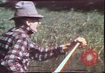 Image of Birch tree Canoe United States USA, 1975, second 13 stock footage video 65675022754