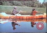 Image of Birch tree Canoe United States USA, 1975, second 19 stock footage video 65675022754