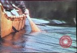 Image of Birch tree Canoe United States USA, 1975, second 27 stock footage video 65675022754