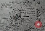 Standbild 1st Marine Division Lage Karte Peleliu Palau Inseln, 1944, aus Sekunde 21 historischem Filmmaterial Videoclip 65675022858