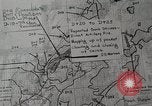 Standbild 1st Marine Division Lage Karte Peleliu Palau Inseln, 1944, aus Sekunde 23 historischem Filmmaterial Videoclip 65675022858
