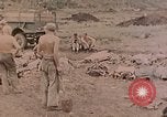 Standbild Beisetzung der gefallenen Marines Palau Inseln, 1944, aus Sekunde 16 historischem Filmmaterial Videoclip 65675022884