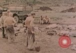 Standbild Beisetzung der gefallenen Marines Palau Inseln, 1944, aus Sekunde 18 historischem Filmmaterial Videoclip 65675022884