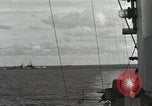 Standbild American Naval Task Force Peleliu Palau Inseln, 1944, aus Sekunde 10 historischem Filmmaterial Videoclip 65675022937