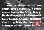 Image of Invasion task force in Pacific Peleliu Palau Islands, 1944, second 41 stock footage video 65675022962
