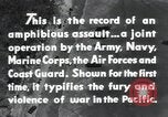 Image of Invasion task force in Pacific Peleliu Palau Islands, 1944, second 48 stock footage video 65675022962