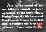 Image of Invasion task force in Pacific Peleliu Palau Islands, 1944, second 50 stock footage video 65675022962