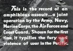 Image of Invasion task force in Pacific Peleliu Palau Islands, 1944, second 51 stock footage video 65675022962