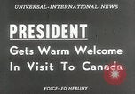 Image Le président Dwight D Eisenhower Ottawa Ontario Canada, 1953, de la seconde 16 séquences d'archives historiques vidéo 65675023019