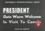 Image Le président Dwight D Eisenhower Ottawa Ontario Canada, 1953, de la seconde 17 séquences d'archives historiques vidéo 65675023019