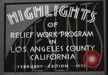 Image of Relief Administration Los Angeles California USA, 1935, second 16 stock footage video 65675023041