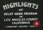 Image of Relief Administration Los Angeles California USA, 1935, second 18 stock footage video 65675023041