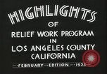 Image of Relief Administration Los Angeles California USA, 1935, second 20 stock footage video 65675023041