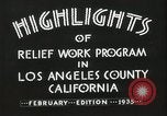 Image of Relief Administration Los Angeles California USA, 1935, second 25 stock footage video 65675023041