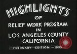 Image of Relief Administration Los Angeles California USA, 1935, second 27 stock footage video 65675023041