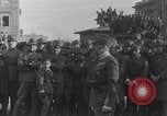 Image of Gabriele D'Annunzio welcomed as he enters Fiume Fiume Croatia, 1919, second 4 stock footage video 65675023056