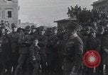 Image of Gabriele D'Annunzio welcomed as he enters Fiume Fiume Croatia, 1919, second 8 stock footage video 65675023056